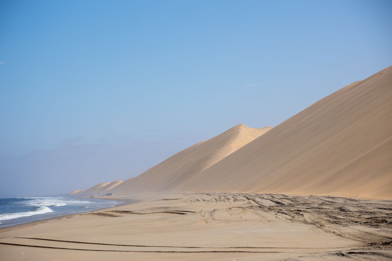 Dunes meeting the Atlantic at Walvis Bay